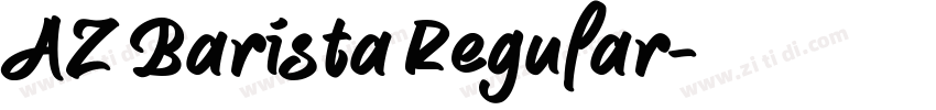 AZ Barista Regular字体转换